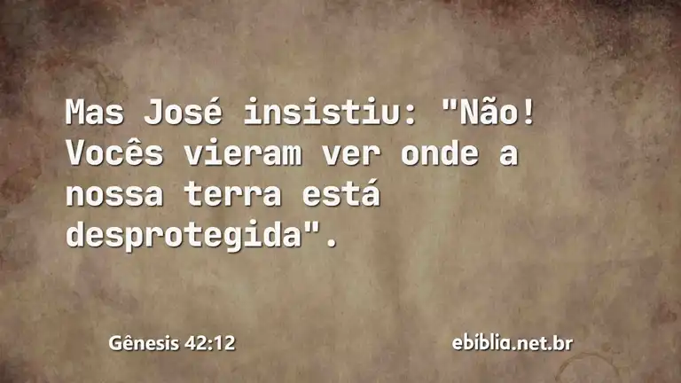 Gênesis 42:12