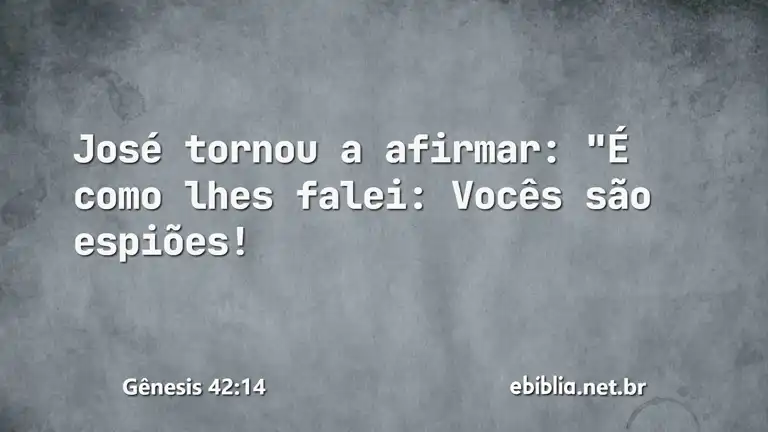 Gênesis 42:14