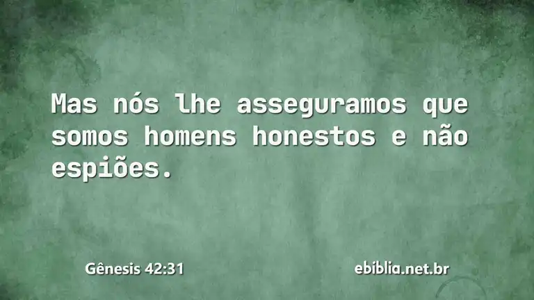 Gênesis 42:31