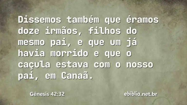 Gênesis 42:32