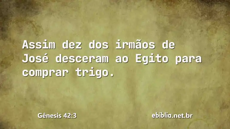 Gênesis 42:3