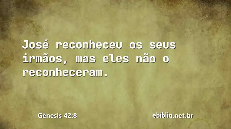 Gênesis 42:8