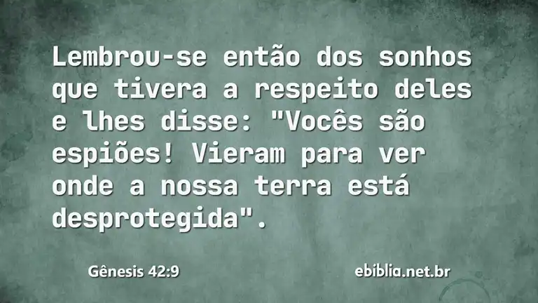 Gênesis 42:9