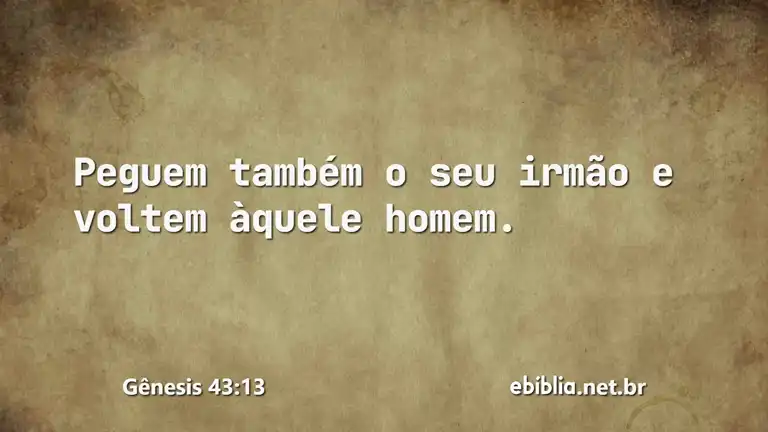 Gênesis 43:13