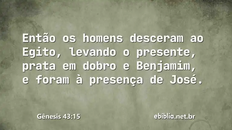 Gênesis 43:15