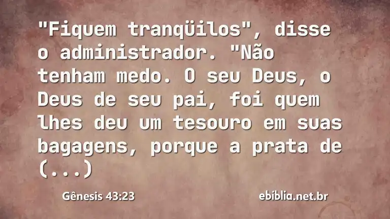 Gênesis 43:23