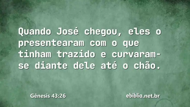 Gênesis 43:26