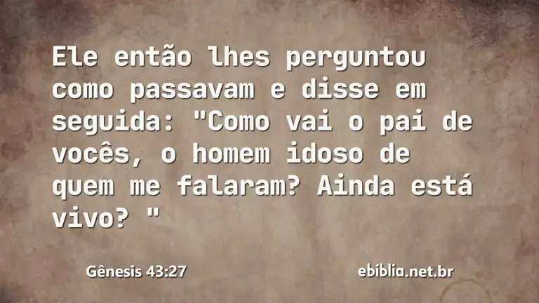 Gênesis 43:27