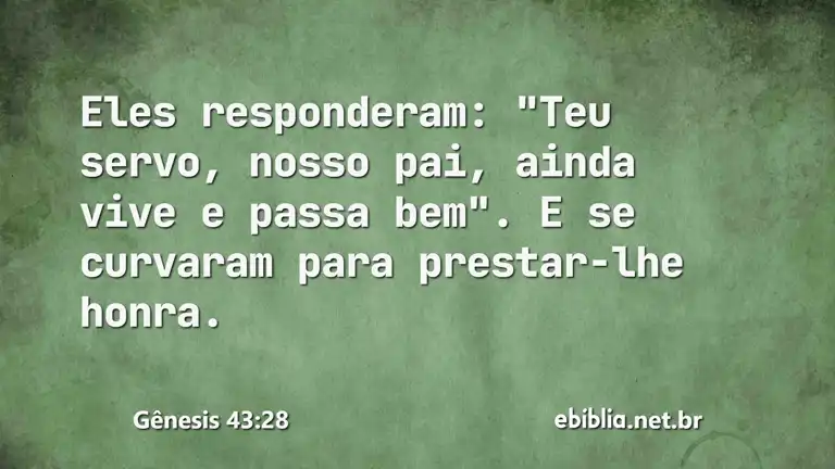 Gênesis 43:28