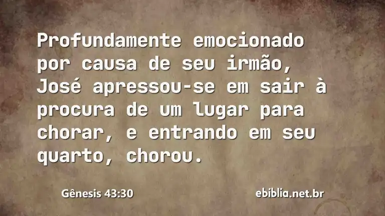 Gênesis 43:30