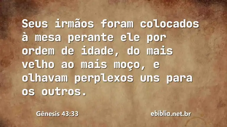 Gênesis 43:33