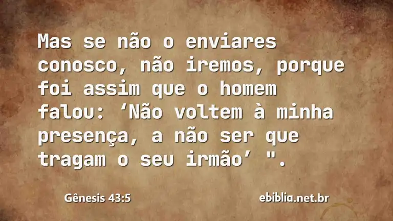 Gênesis 43:5