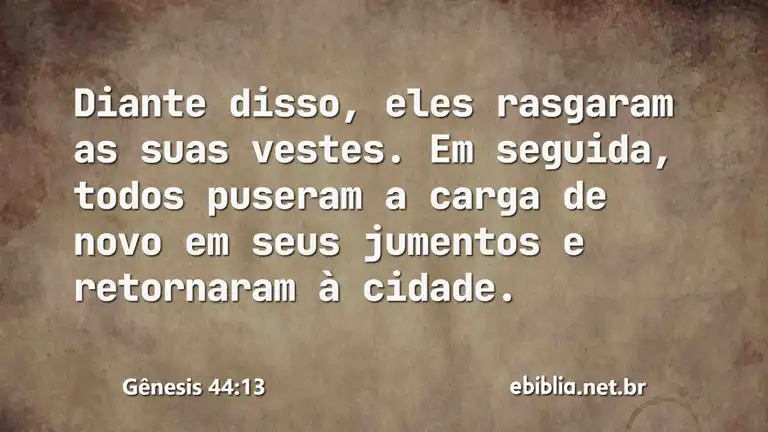 Gênesis 44:13