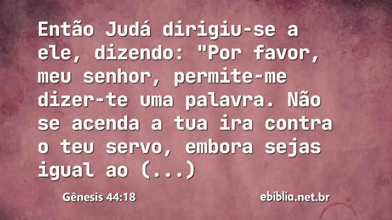 Gênesis 44:18