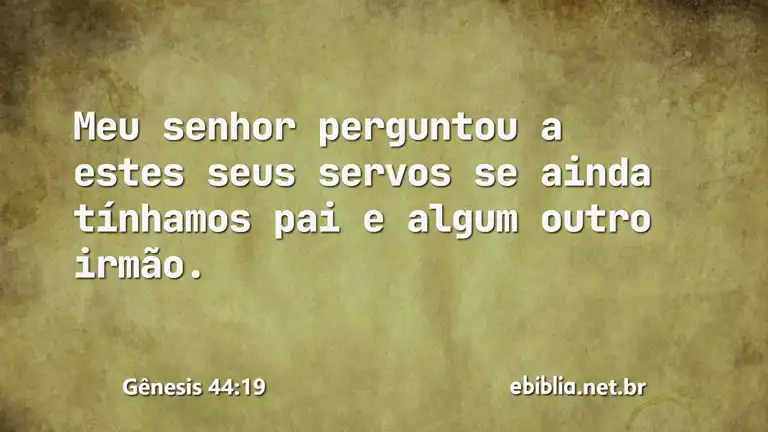 Gênesis 44:19