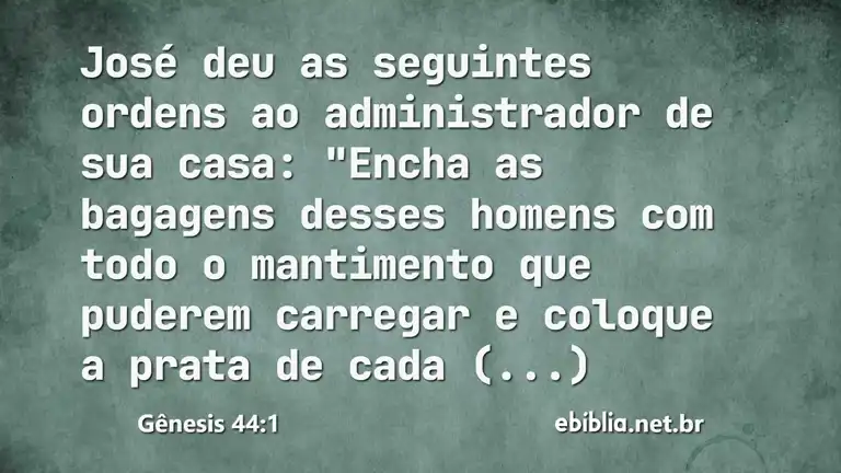 Gênesis 44:1