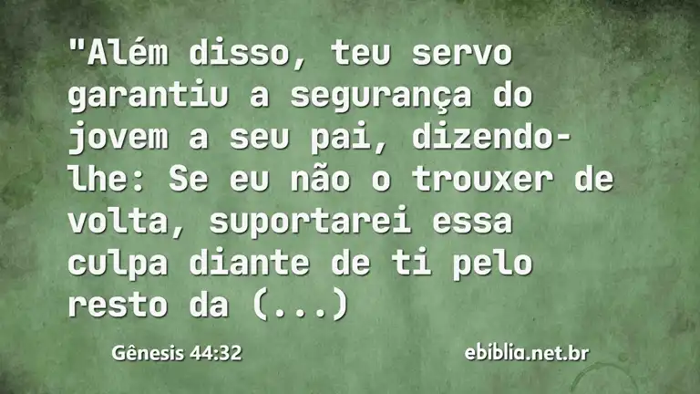 Gênesis 44:32