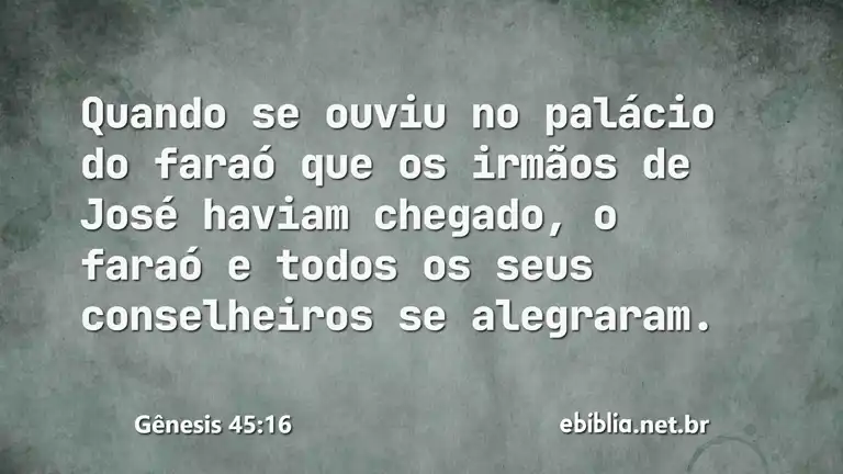 Gênesis 45:16