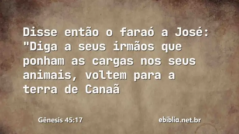 Gênesis 45:17