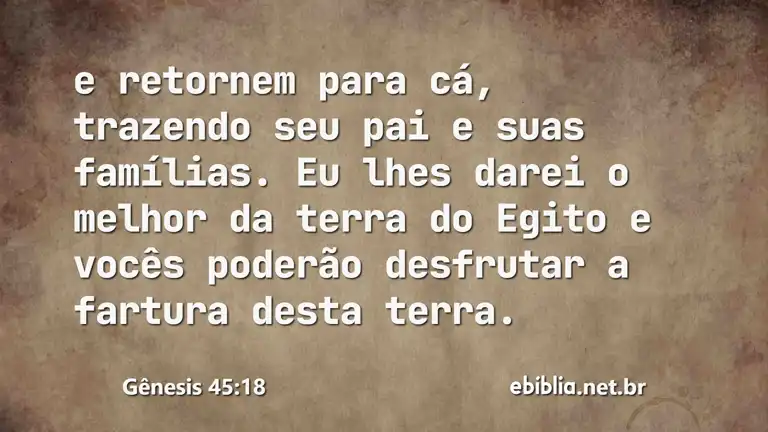 Gênesis 45:18