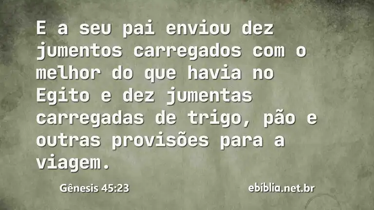 Gênesis 45:23