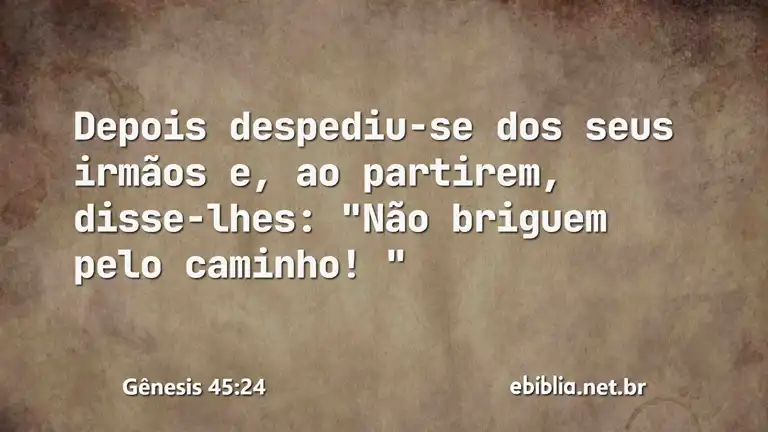 Gênesis 45:24