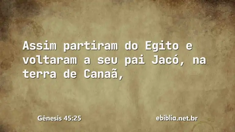 Gênesis 45:25