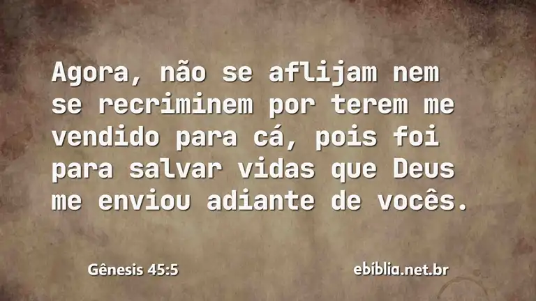 Gênesis 45:5