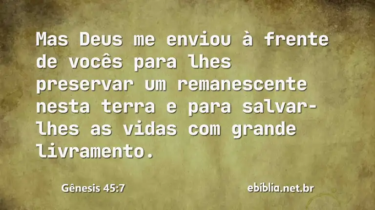 Gênesis 45:7