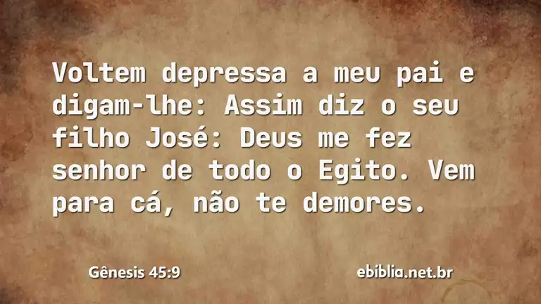 Gênesis 45:9