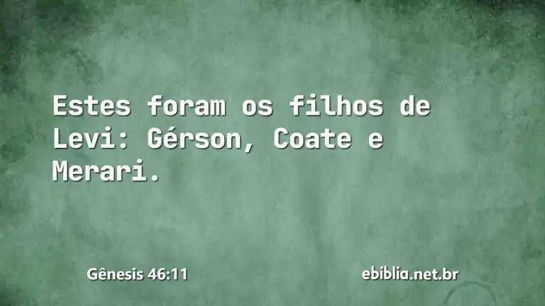 Gênesis 46:11