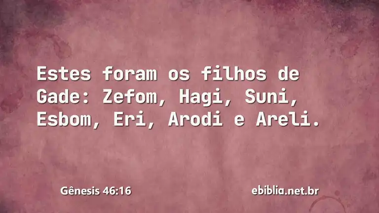 Gênesis 46:16