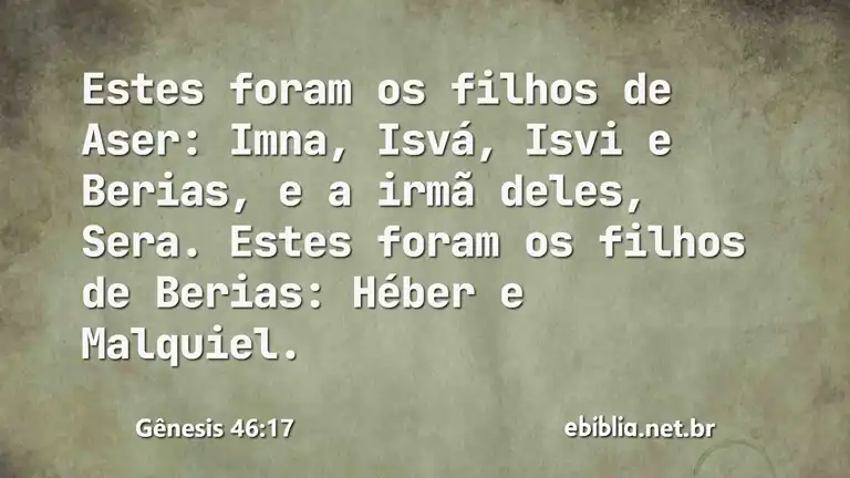 Gênesis 46:17