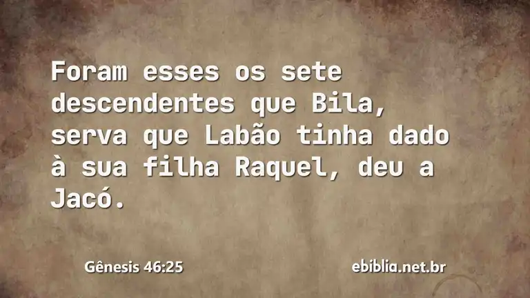 Gênesis 46:25