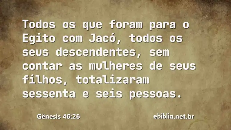 Gênesis 46:26