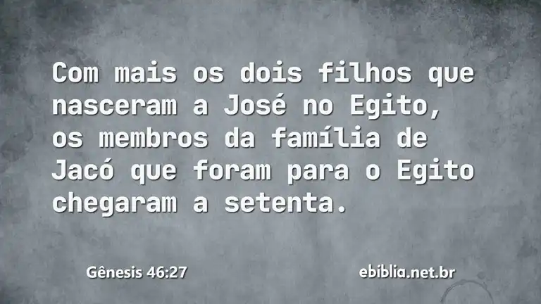 Gênesis 46:27