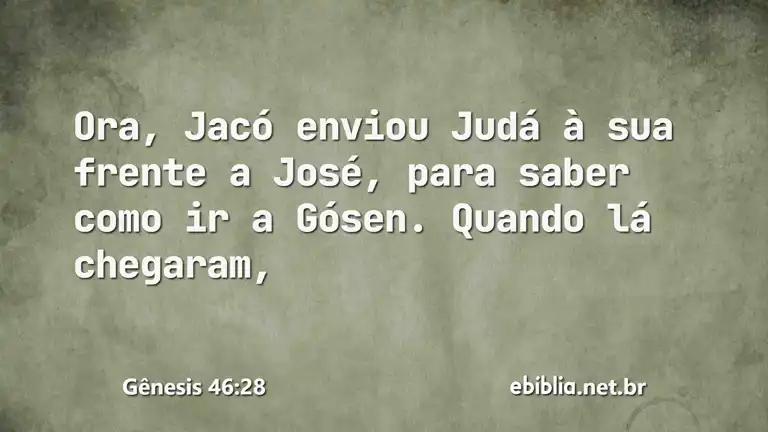 Gênesis 46:28