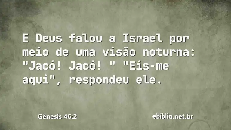 Gênesis 46:2