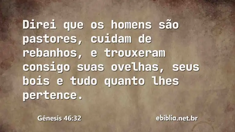 Gênesis 46:32