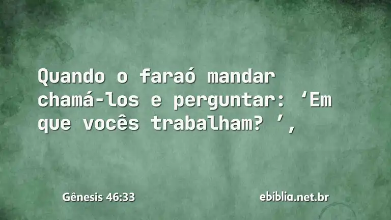 Gênesis 46:33