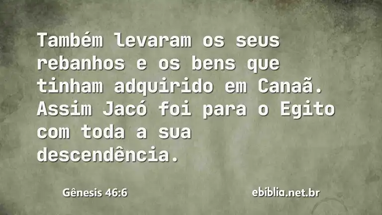 Gênesis 46:6