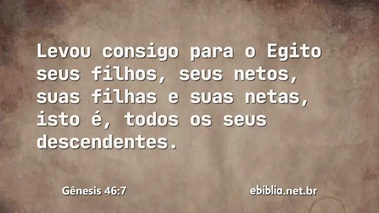 Gênesis 46:7