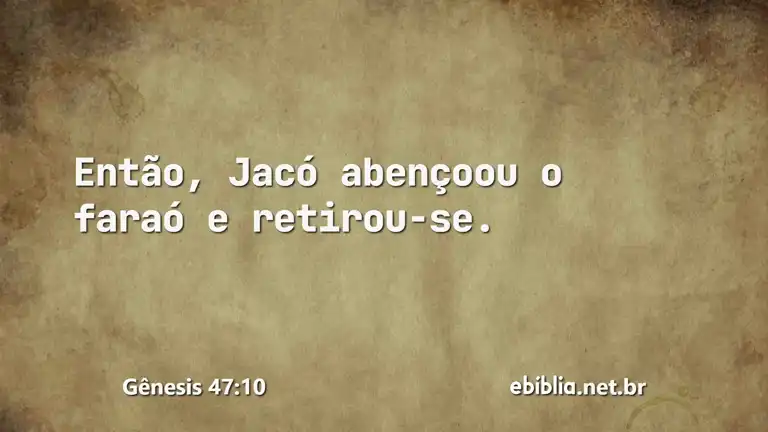 Gênesis 47:10