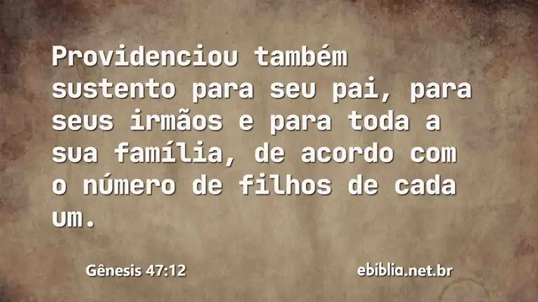 Gênesis 47:12