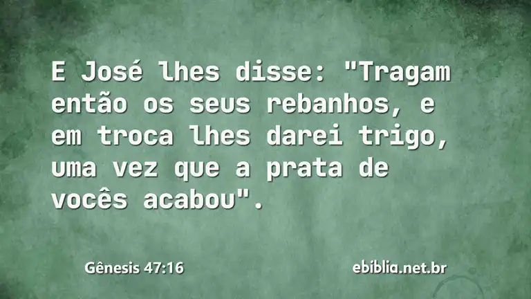 Gênesis 47:16