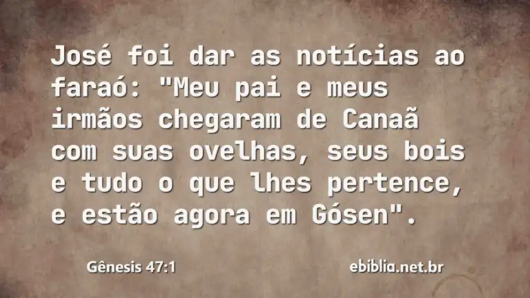 Gênesis 47:1