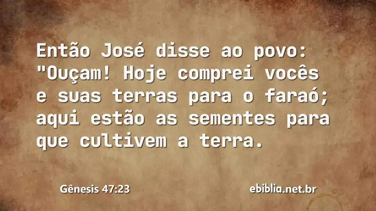 Gênesis 47:23