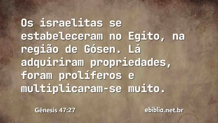 Gênesis 47:27