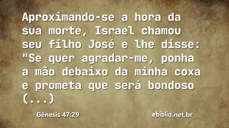 Gênesis 47:29