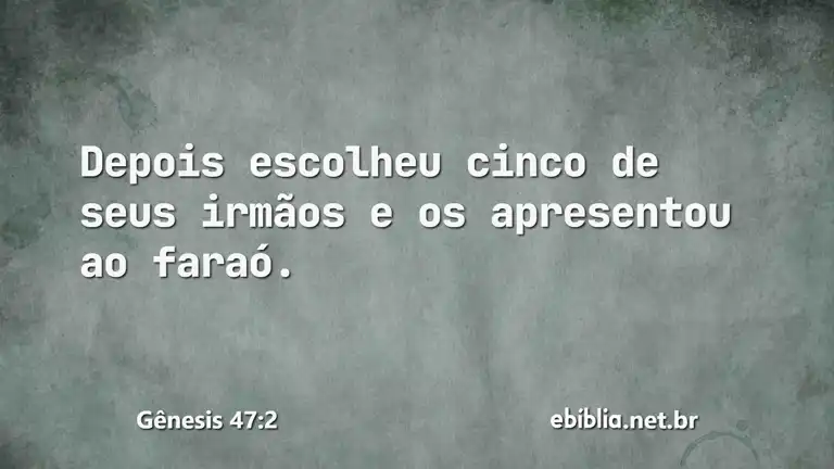 Gênesis 47:2